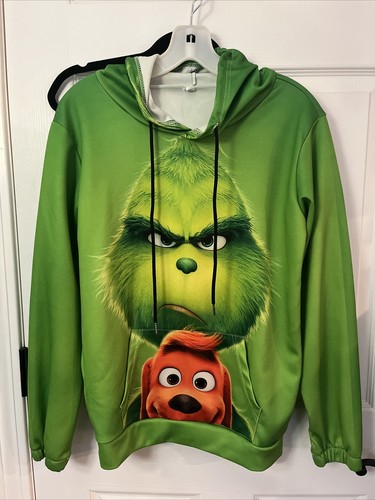 3D Green Grinch Hoodie Men's And Women's Children's Sweatshirt Hip Hop Hoodie - Picture 6 of 12