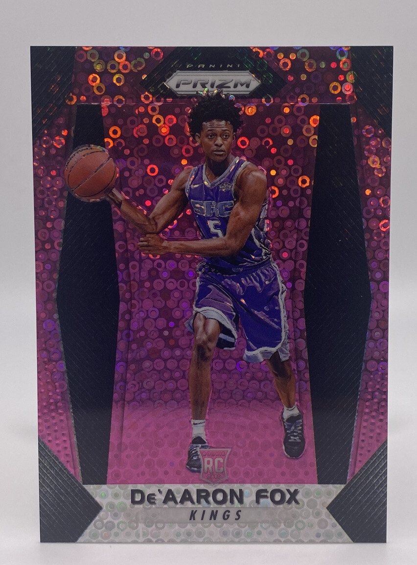 2017 Panini Prizm De’Aaron Fox Rookie Fast Break Pink Prizm RC 22/50 SSP