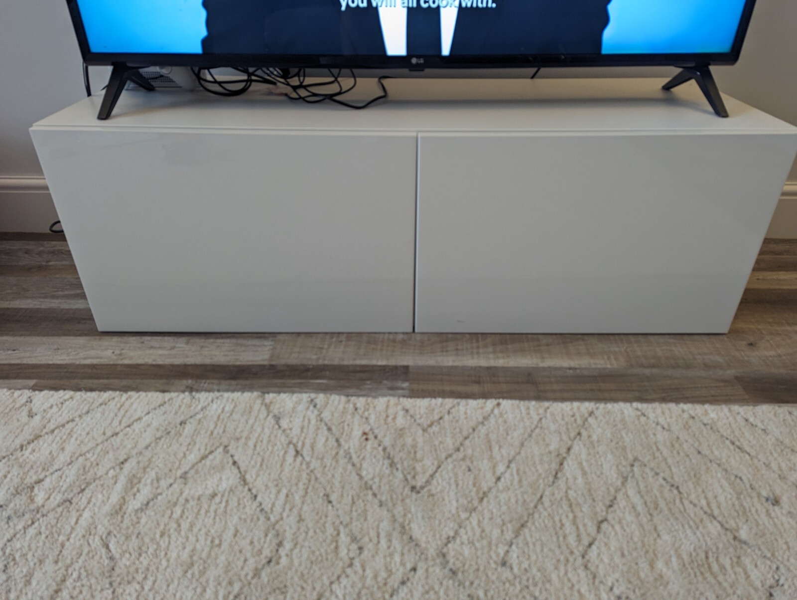 ikea tv stand white Besta eBay