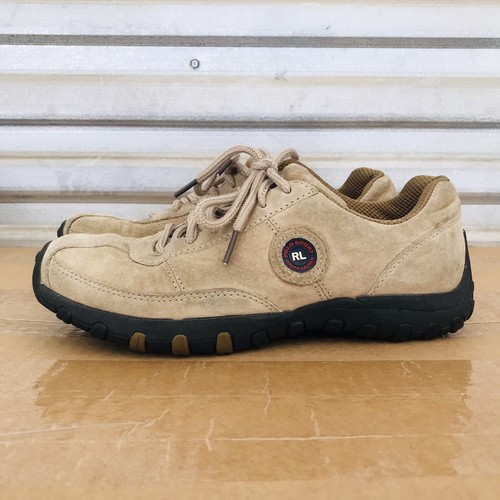 Tan Suede Hiking Walking Sneakers Shoes 