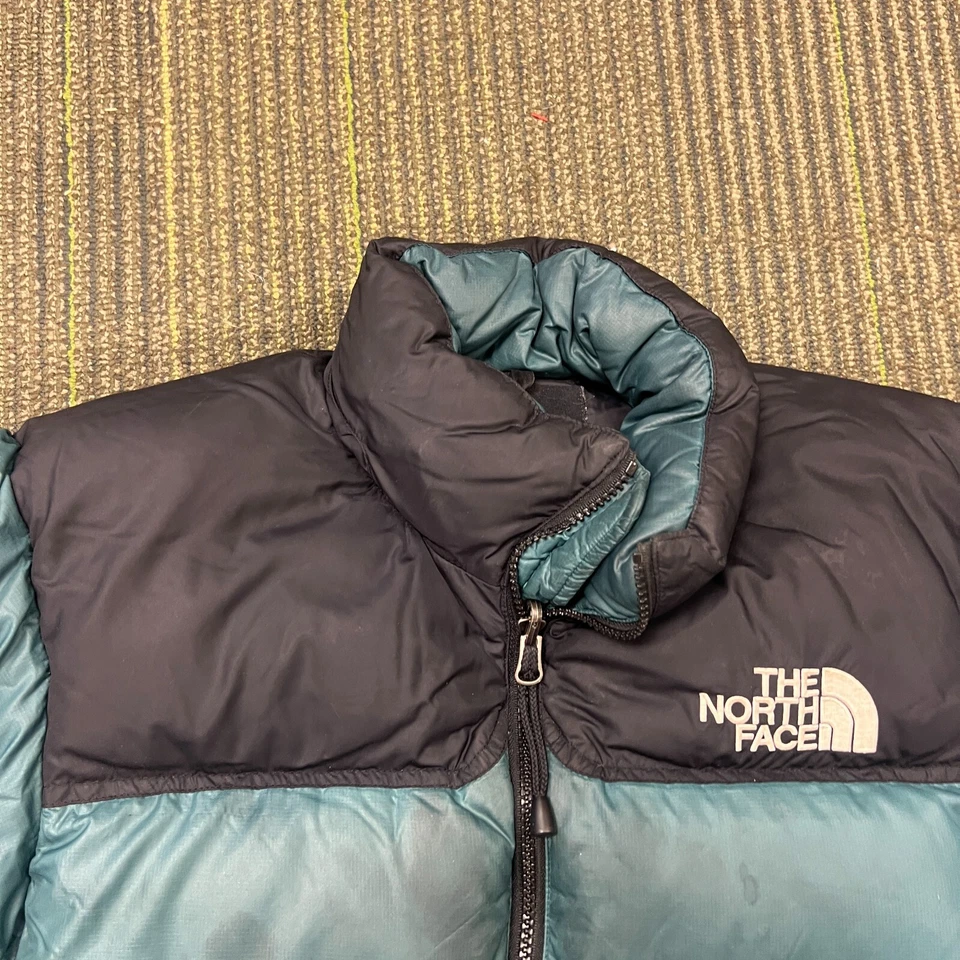 Vintage The North Face Puffer Jacket Women's Small Green 1990s - Image 2 of 4