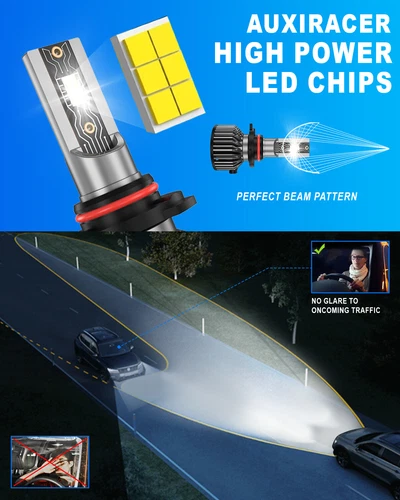 For Ford Edge 2011 2012 2013 2014 -2X 6000K White LED Headlight Bulb High Bright - Picture 2 of 10