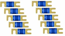 IMC Audio 60 Amp Mini ANL Fuse Gold for Car Audio Auto Marine Audio 10 Pack