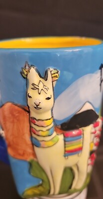 Peru 360 degree 3D Embossed Raised Design Coffee Mug Llama*Machu Piccuhu* |  eBay