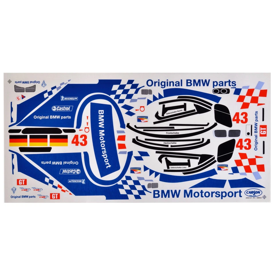 Arc décoratif 1:10 BMW Motorsport M3 GTR ALMS 2001 Carson 69053 800012 - Photo 1/1