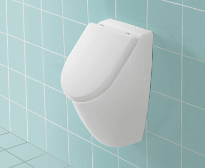 Villeroy & Boch Absaug-Urinal Subway 315x285x535mm Oval Für Deckel, Zulauf Verdeckt Weiß Alpin · 75130101 · Pissoir