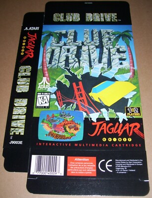 Atari Jaguar 64-Bit Spielekonsole Original CLUB DRIVE Spielbox Neu J9003E