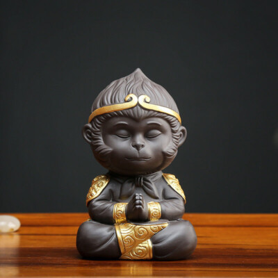 Great Sage Equalling Heaven Monkey King Handmade Statue Mini Home Decoration New