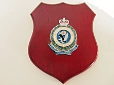 AUSTRALIA New South Wales Police Force Metal Insignia Recognition Wood Plaque