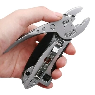 New Multi Tool Set Adjustable Wrench Jaw Screwdriver Pliers pocket Survival Gear