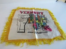 Vintage Vermont Souvenir Maple Syrup Silky Fabric