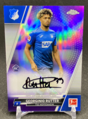 2022 Topps Chrome Bundesliga Georginio Rutter RC TSG Hoffenheim  Auto #/199