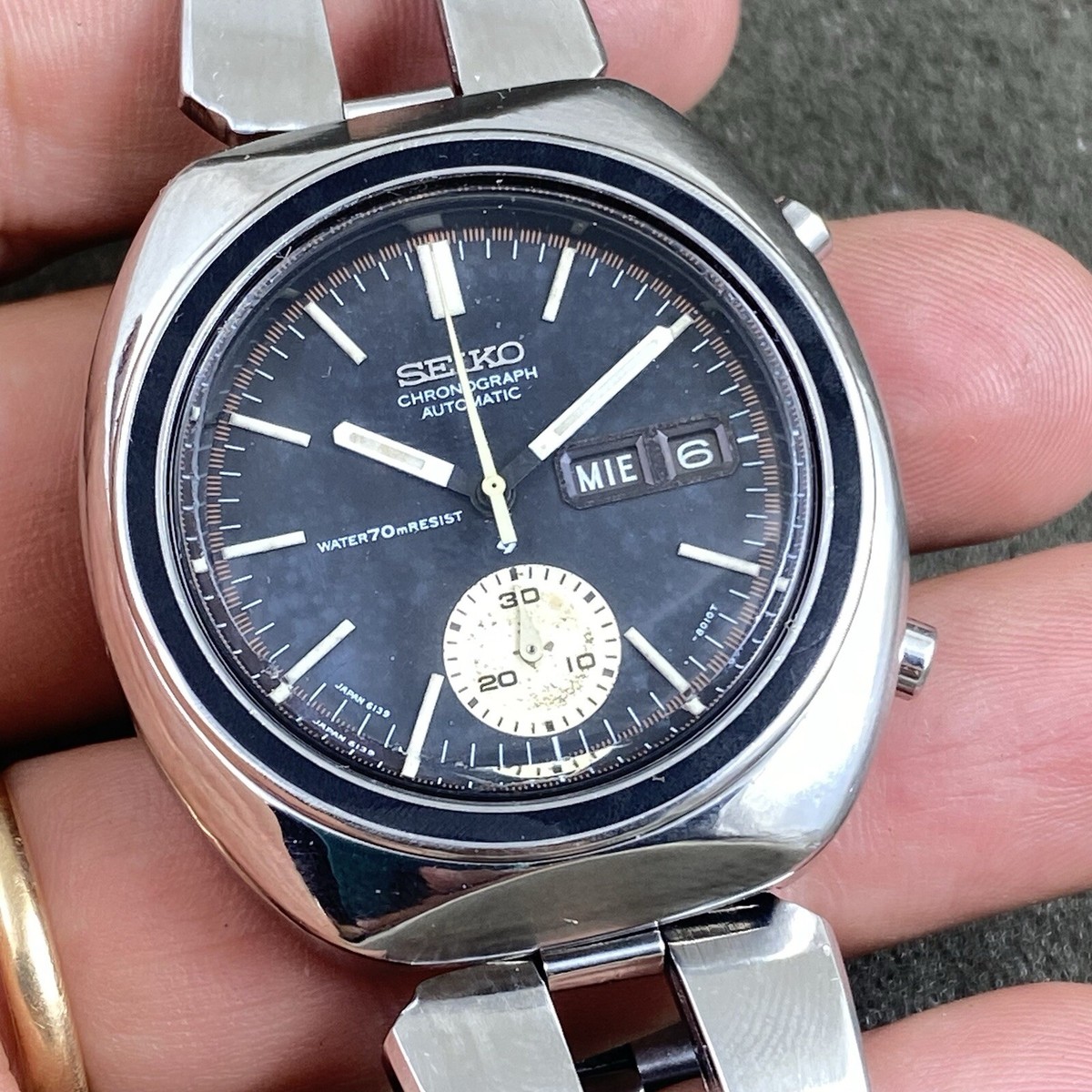 VINTAGE SEIKO 6139-8002 NINO BRAVO CHRONOGRAPH AUTOMATIC WATCH | eBay