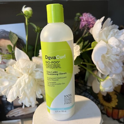 Deva Curl No Poo Zero Lather Conditioning Cleanser 12 oz 80 % Full