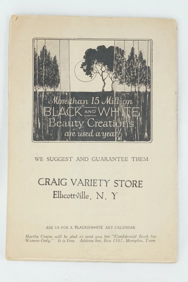 Libro de sueños en blanco y negro de Plough, folleto publicitario de Plouge de 1920 Foto 2 de 4