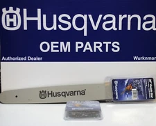 Genuine OEM Husqvarna  20" chainsaw bar & chain .325 .050   80 dl 