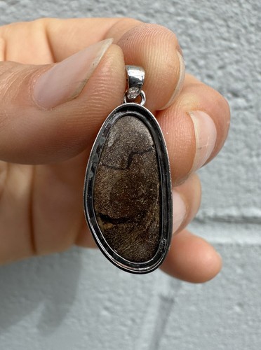 Gelber australischer Boulder Opal Anhänger, Sterling Silber 925 Oktober Geburtsstein - Bild 4 von 7