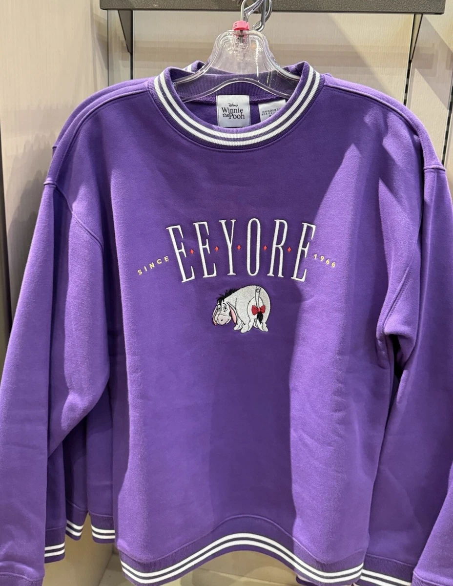 2024 Disney Winnie The Pooh Eeyore Since 1966 Purple Embroidered Sweatshirt XS eBay