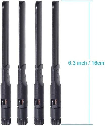 4pcs Bingfu Dual Band WiFi 2.4GHz 5GHz 5.8GHz 8dBi MIMO RP-SMA Male Antenna - 第 3/12 張圖片
