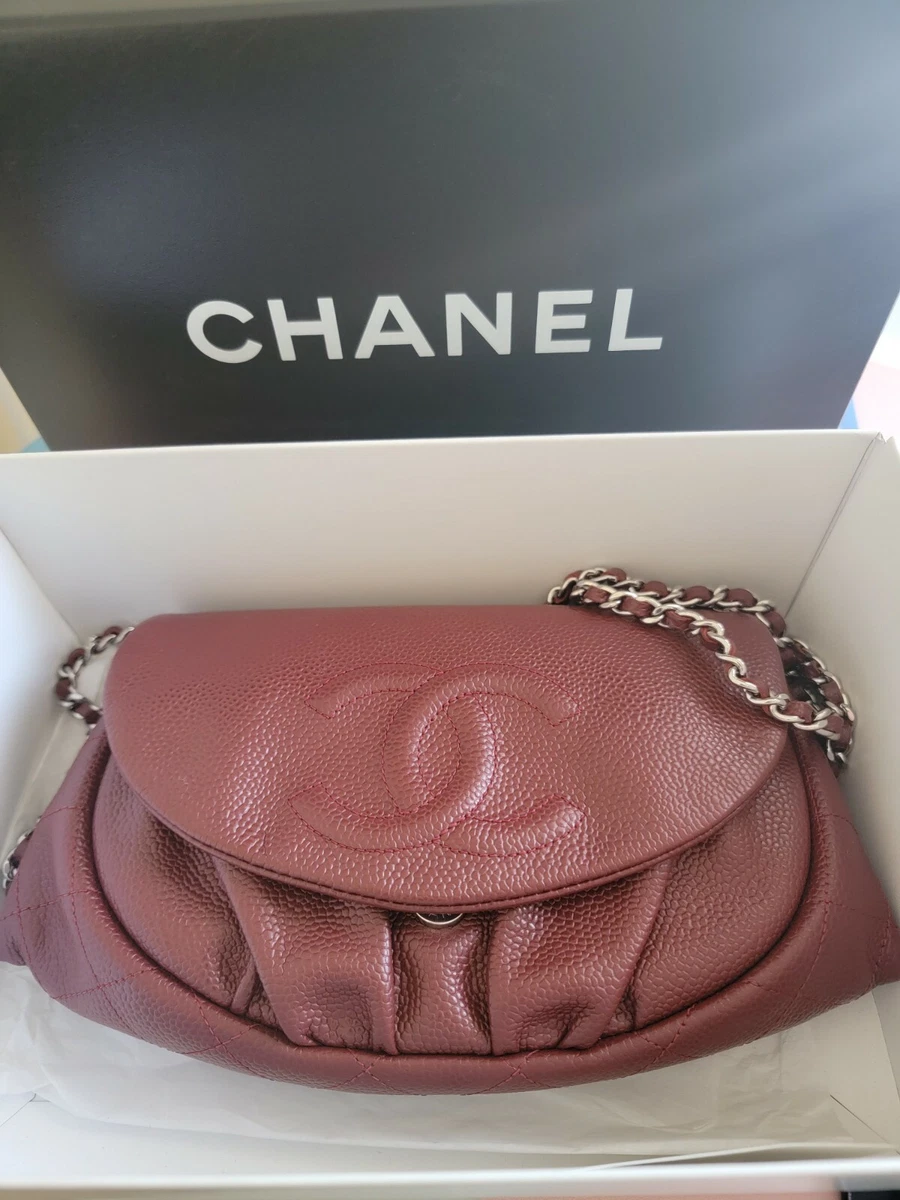 Chanel Brown Caviar Leather Vintage WOC Wallet On Chain