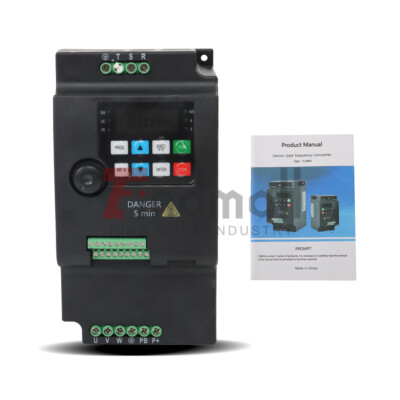 220V Variable Frequency Drive Inverter Converter 3.7KW 4HP 1 To 3 Phase VFD New