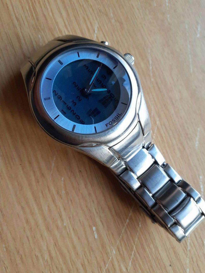 FOSSIL BIG TIC watch MATRIX 40mm Silver color No accessories