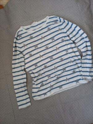 Esprit Pulli Gr L, 40, 38/M, Damen, Ringel, Sterne, Feinstrick, Herbst, Frühling