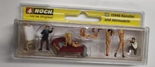 HO scale NOCH FIGURES 15948 - 4 Nude Female s & 2 Artists