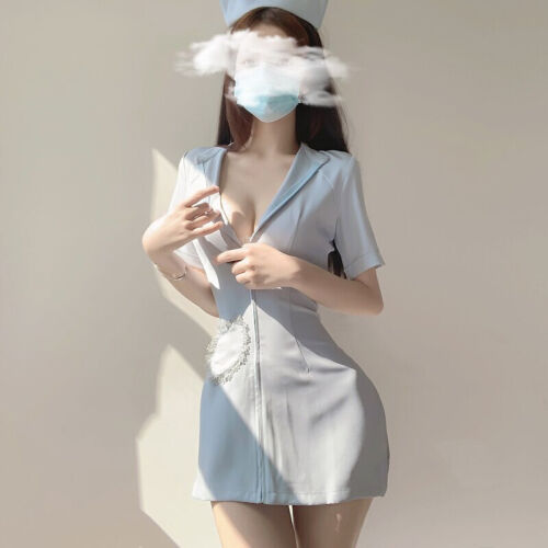 Seksowna bielizna Mundury pielęgniarki Zabawny lekarz Cosplay Piżama Damska Sukienka nocna - Zdjęcie 1 z 20