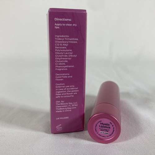MYSTIC LIPSTICK The Beauty Spy PINK Flower Color Changing Hydrating Lipstick New - Picture 7 of 7