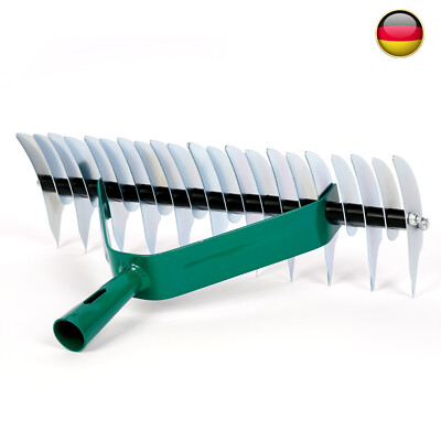 Handvertikutierer Rasenlüfter Schneidrechen Rasenkamm Gartenrechen 32 Klingen