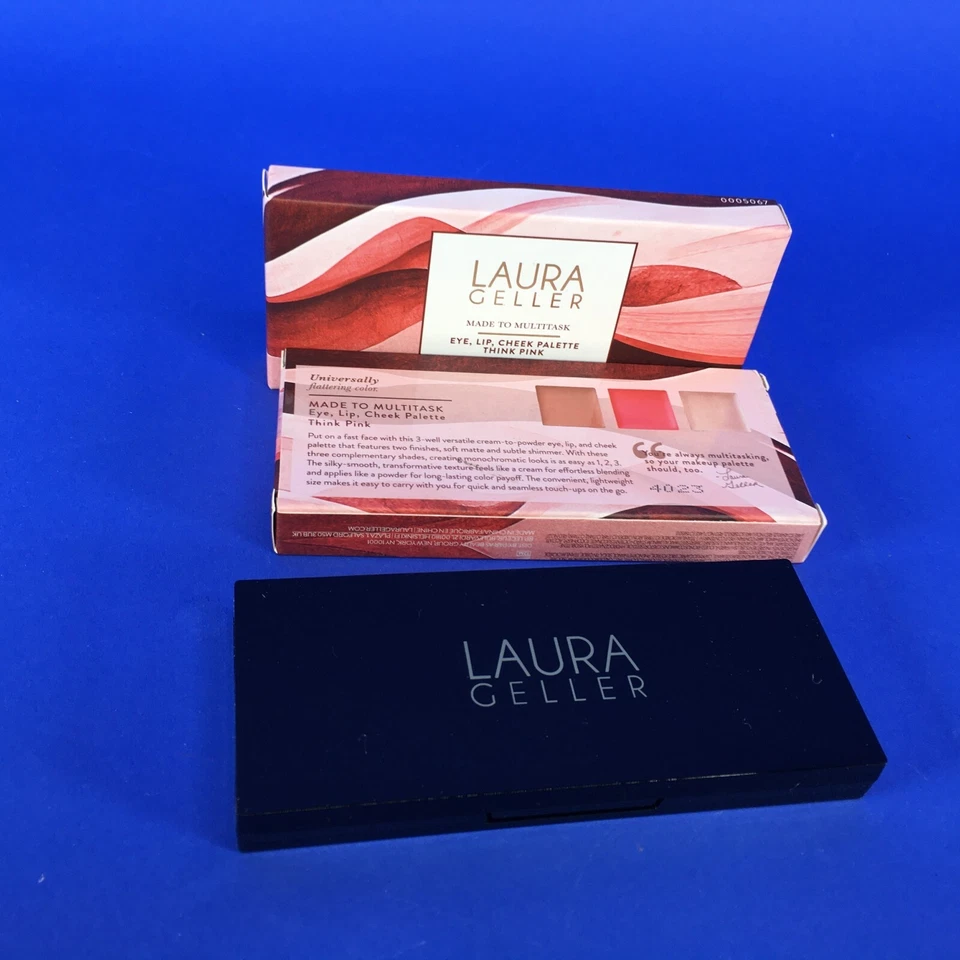Laura Geller Multitask Eye, Lip, Cheek Palette Think Pink 0.17 oz (Lot of 2) - Image 4 of 4
