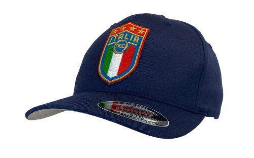 Italia Flexfit Hat Italy Football Club FIGC Dark Blue