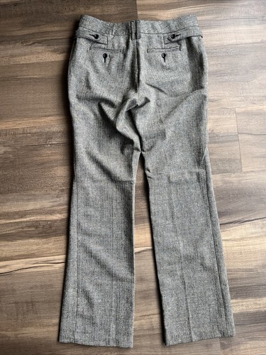 Body By Victoria Wool Blend Trouser Pants The Marisa Fit Lined Brown Tweed 8 New - Picture 7 of 14