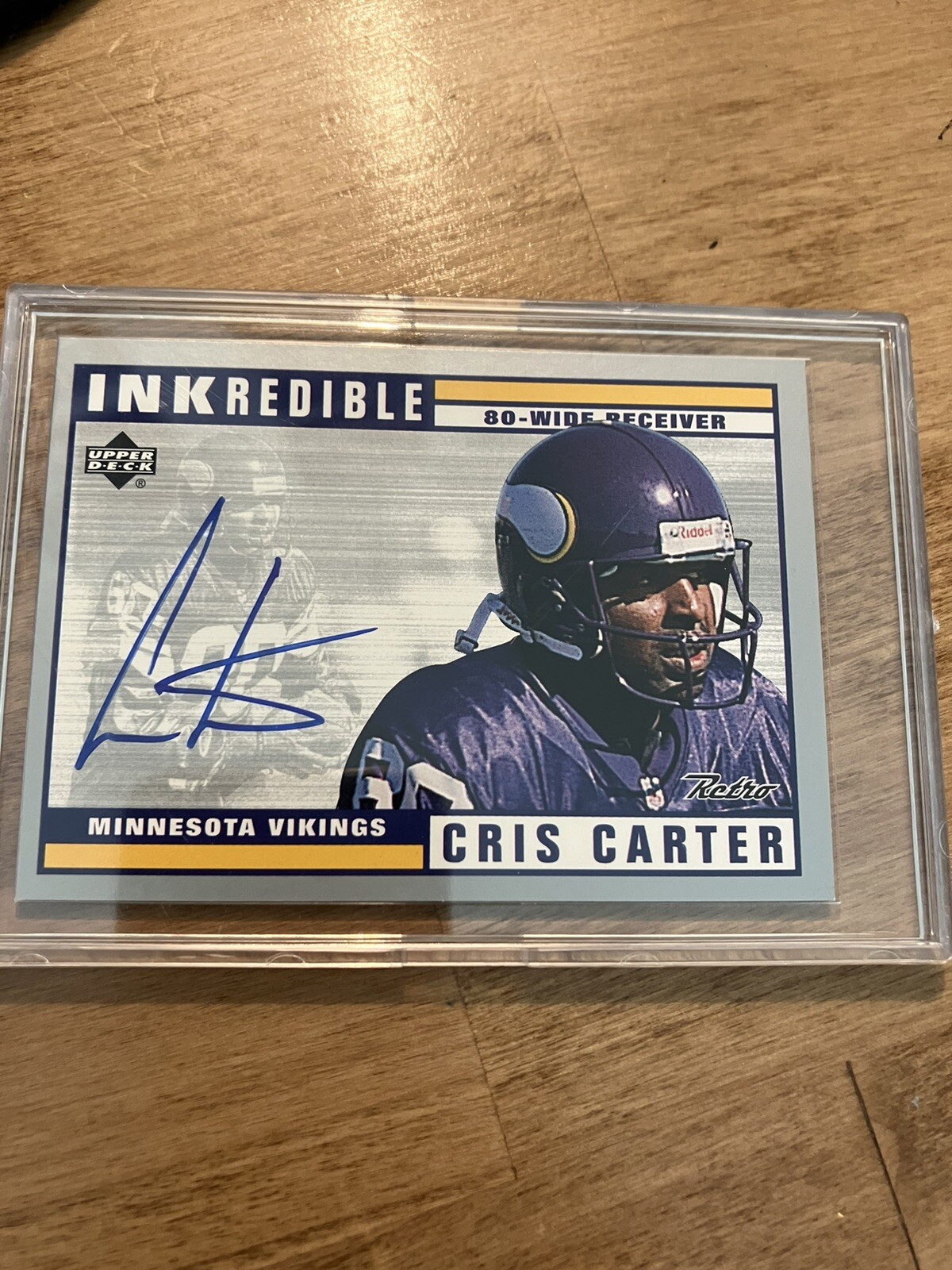 1999 Upper Deck Retro Inkredible Cris Carter Autograph