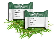 FARMASI TEA TREE SOPA BAR SET OF 2 125gr 4.41oz each GENUINE NEW!! SAME DAY SHIP