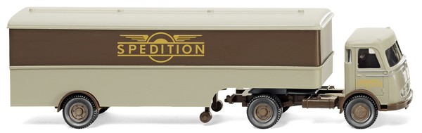Wiking - Mercedes Pullman 4X2 Mit Halbstarrer Karosserie 1-Achs-Spedition - 1...-image
