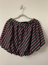 Womens Wicked Movie Striped Bubble Mini Skirt, Target X Tazwell NEW, Sz S
