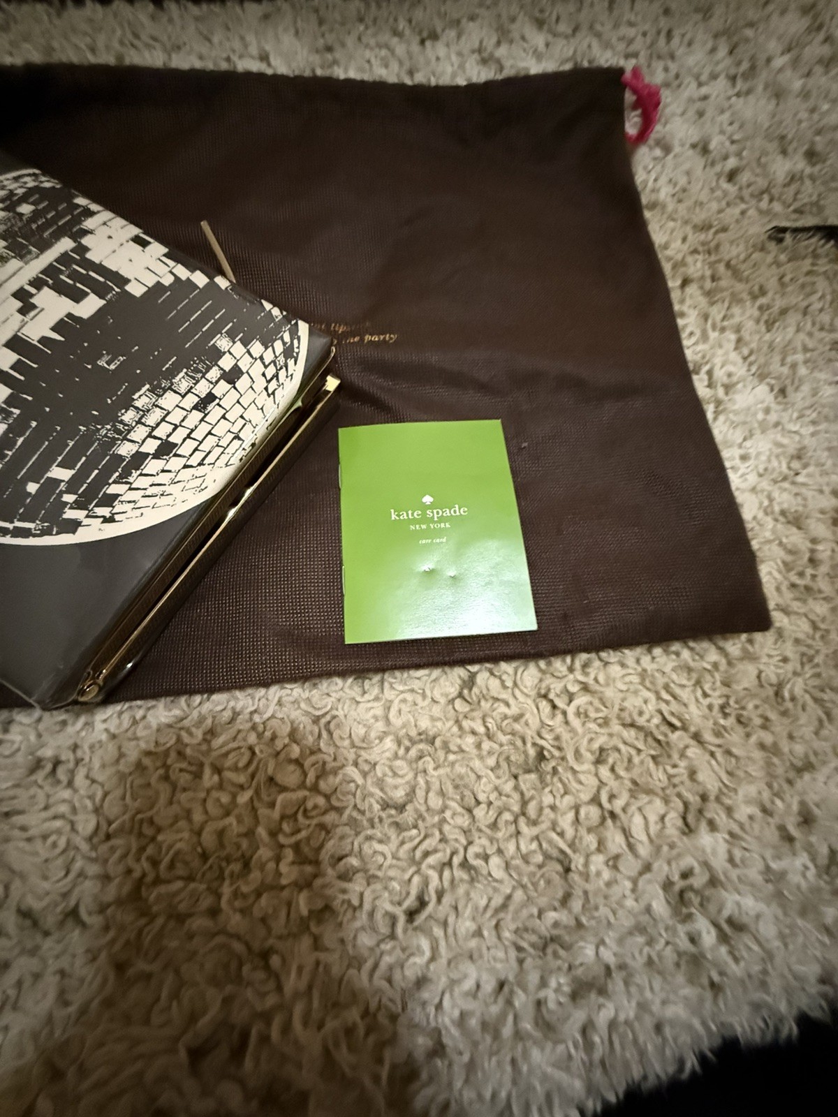 Kate Spade New York Pride And Prejudice Book Clutch Used Very Rare Check Photos image 6