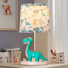Hamucd Small Green Dinosaur Table Lamp for Bedroom Nightstand Decor,Animal Nu...