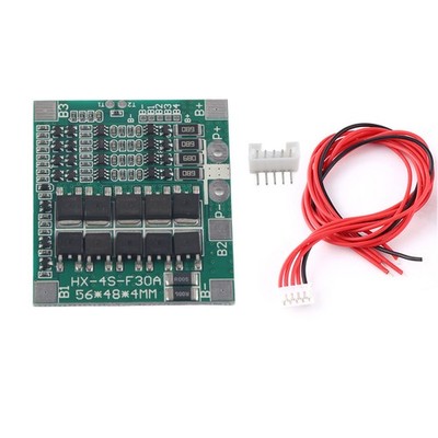4S 30A 14.8V Li Ion Lithium 18650 Battery PCB Protection Board Balance With SET