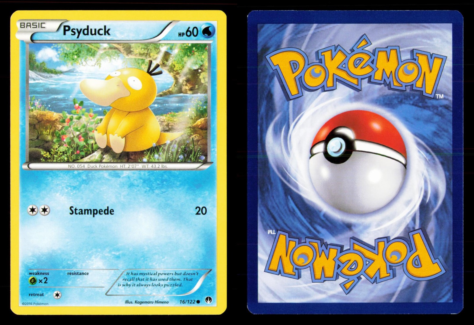 PSYDUCK 2016 16/122 C BREAKPOINT POKEMON NM