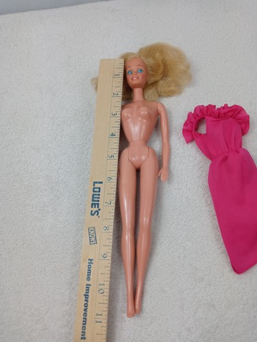 Vintage 1966 Mattel TNT Barbie Doll Blonde Formal Gown Pink - Picture 13 of 19