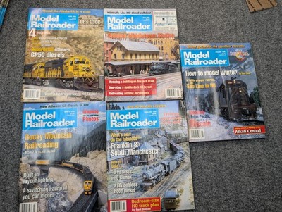 Model Railroader Magazines Lot 1996 Jan Feb Mar May Jun Kalmbach Illustrated