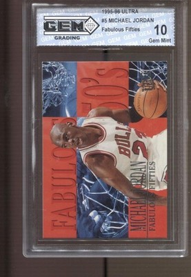 1995-96 Michael Jordan Ultra Fabulous Fifties #5 Gem Mint 10 Chicago Bulls GOAT