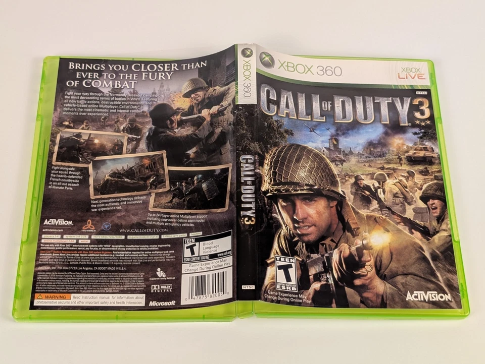 Call of Duty 3 (Microsoft Xbox 360, 2006) ➡️No Manual- Tested  & Working 🎮 - Image 4 of 4