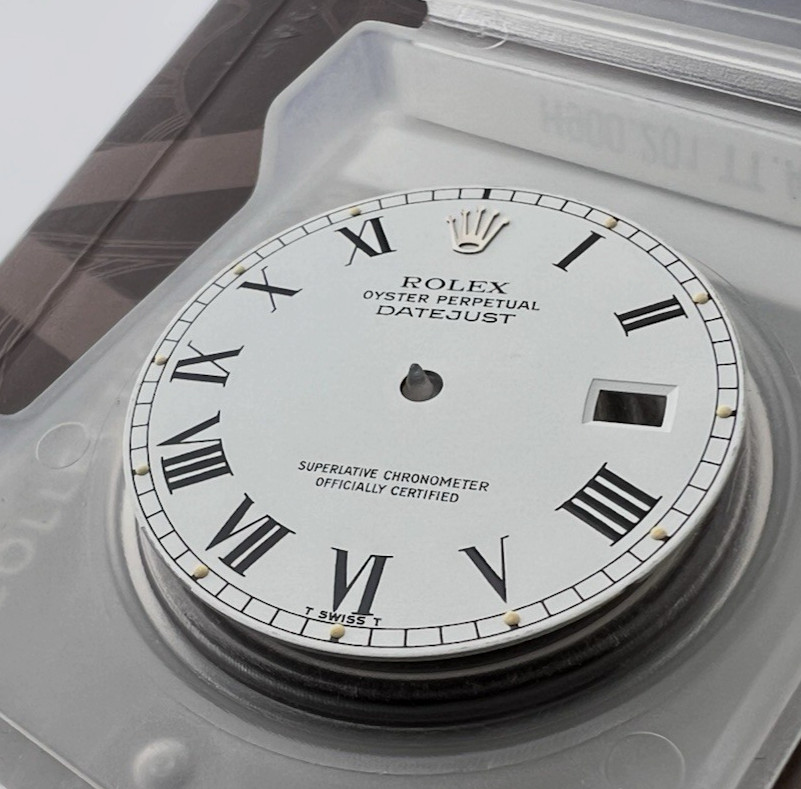 Rolex Dial DATEJUST WHITE ROMAN ORIGINAL RARE  REF:1603 36mm 28m Swiss MADE EXCE image 3