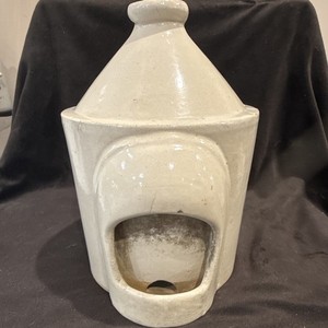 Vintage Chicken Waterer, Antique Crock