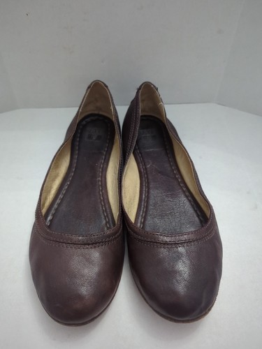 FRYE Carson Ballerinas braun Echtleder Slipper Damengröße 7