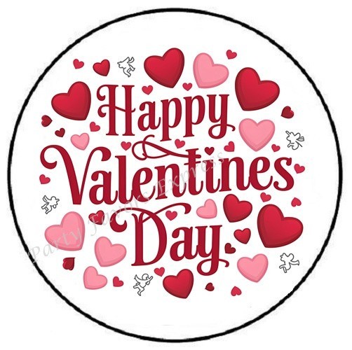 HAPPY VALENTINES DAY ENVELOPE SEALS LABELS STICKERS PARTY FAVORS